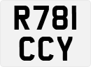 License plate of the United Kingdom, 1983 year system
