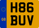 License plate of the United Kingdom, 1983 year system