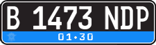 License plate of Indonesia, Regular plates
