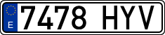 License plates of Spain, Ordinary (2000)