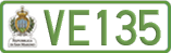 License plate of San Marino, Electric vehicles (123(4))