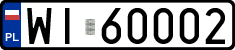 License plates of Poland, Regular car plates