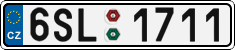 License plate of the Czech Republic, Cars (2001)