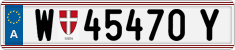 License plate of Austria, Regular plates
