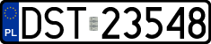 License plates of Poland, Regular car plates