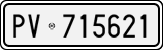 License plate of Italy, Cars (1927 year series)