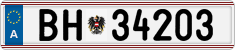 License plate of Austria, Official services and consulates
