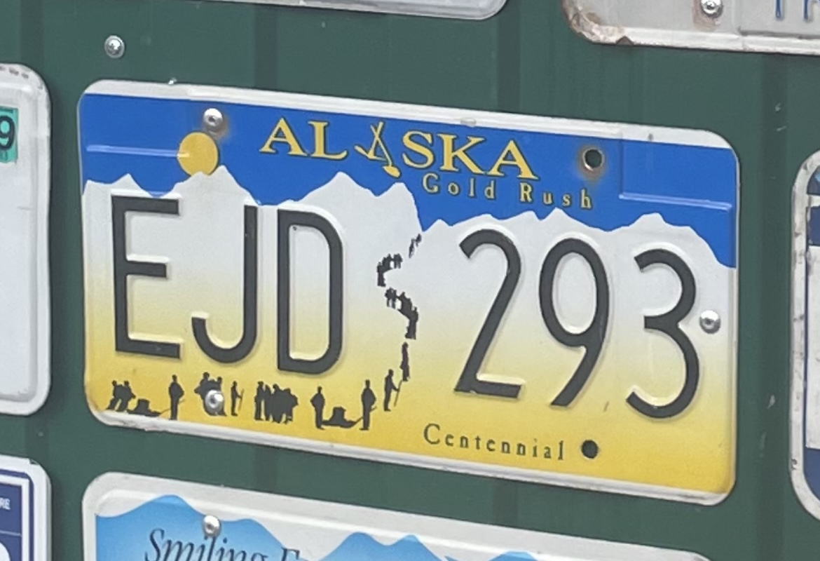 EJD 293, License plate without vehicle 