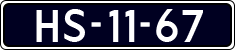 License plate of the Netherlands, Cars