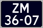 License plate of the Netherlands, Imported oldtimers (motorcycles)