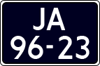License plate of the Netherlands, Cars