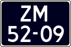 License plate of the Netherlands, Imported oldtimers (motorcycles)