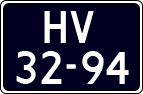 License plate of the Netherlands, Cars