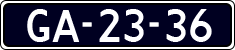 License plate of the Netherlands, Cars