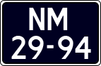 License plate of the Netherlands, Imported oldtimers (motorcycles)