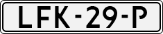 License plate of the Netherlands, Agricultural trailers (2021 system)