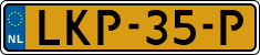 License plate of the Netherlands, Agricultural trailers (2021 system)