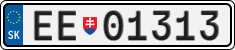 License plate of Slovakia, Diplomatic