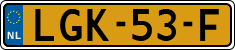 License plate of the Netherlands, Agricultural trailers (2021 system)