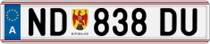 License plate of Austria, Regular plates