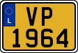 License plate of Luxembourg, 2003 year system
