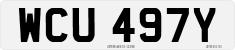 License plate of the United Kingdom, 1963 year system