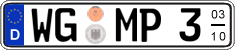 German license plate, Seasonal plates
