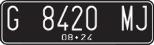 License plate of Indonesia, Regular plates