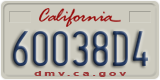 California, Commercial vehicles (12345A6)