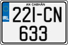 License plate of Ireland, Regular plates