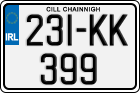 License plate of Ireland, Regular plates