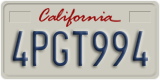 California, Passenger Car (1ABC234)
