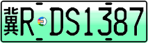 License plate of China, Electric vehicles