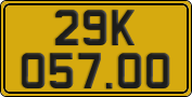 License plate of Vietnam, Commercial vehicles