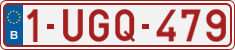 License plate of Belgium, Regular plates (2010)