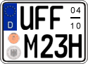 German license plate, Seasonal plates (Oldtimers)