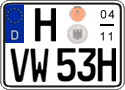 German license plate, Seasonal plates (Oldtimers)