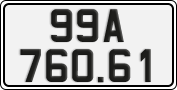 License plate of Vietnam, Cars