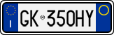 License plate of Italy, Cars (1994 year series)