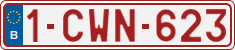 License plate of Belgium, Regular plates (2010)
