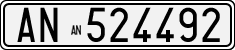License plate of Italy, Cars (1927 year series)
