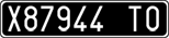 License plate of Italy, Cars (1927 year series)