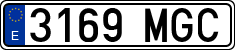 License plates of Spain, Ordinary (2000)