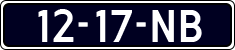 License plate of the Netherlands, Commercial Vehicles (1951-1994 system)