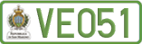 License plate of San Marino, Electric vehicles (123(4))