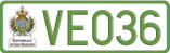 License plate of San Marino, Electric vehicles (123(4))