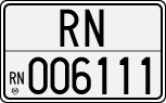 License plate of Italy, Cars (1927 year series)