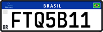 License plate of Brazil, Private owners (Mercosul)