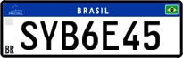 License plate of Brazil, Private owners (Mercosul)