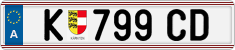 License plate of Austria, Regular plates